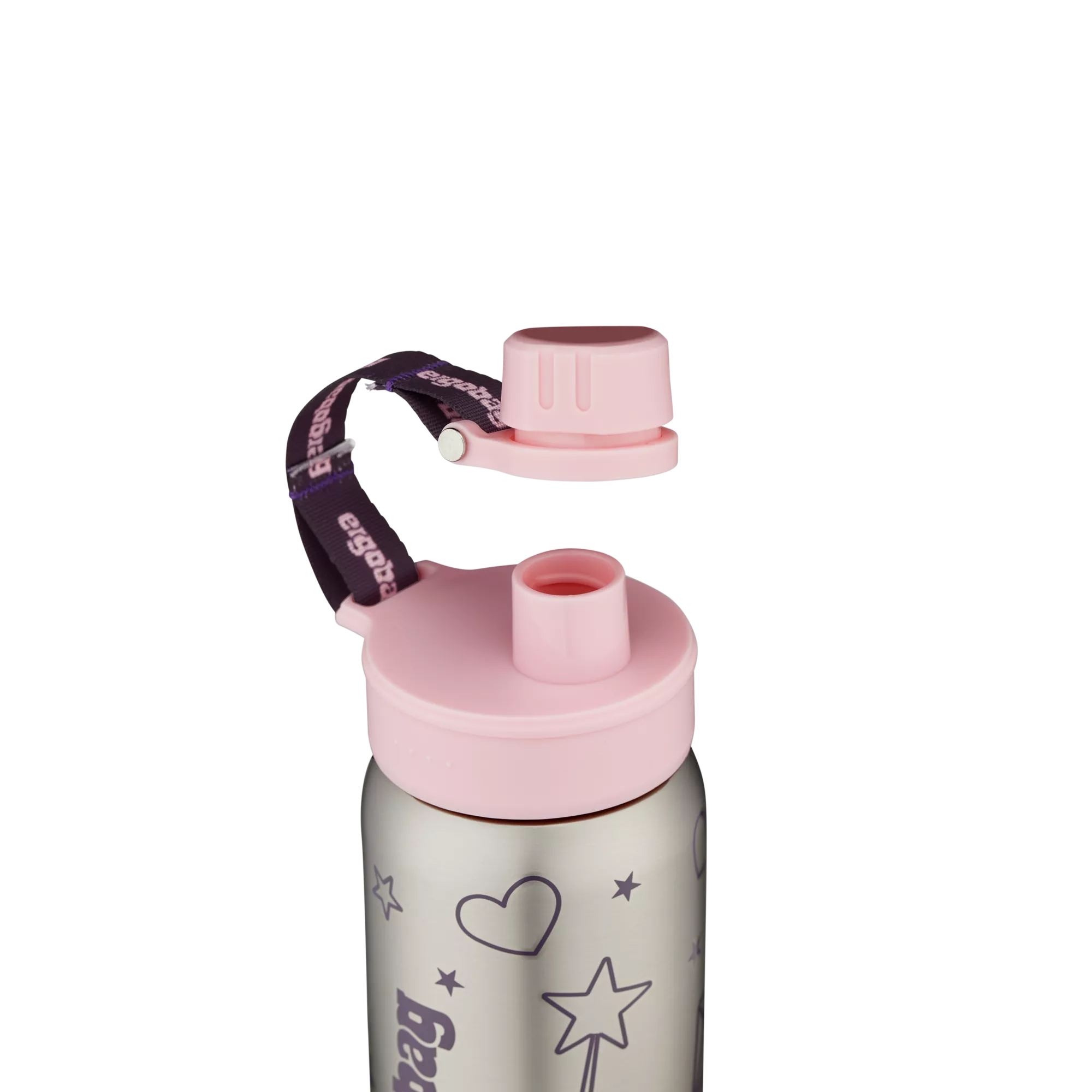 Ergobag Edelstahl Trinkflasche Rosa