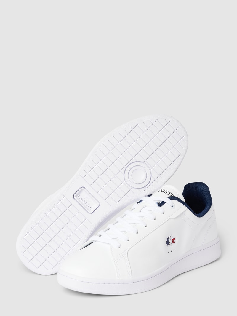 Sneaker aus Leder-Mix mit Label-Stitching Modell 'CARNABY' in weiß