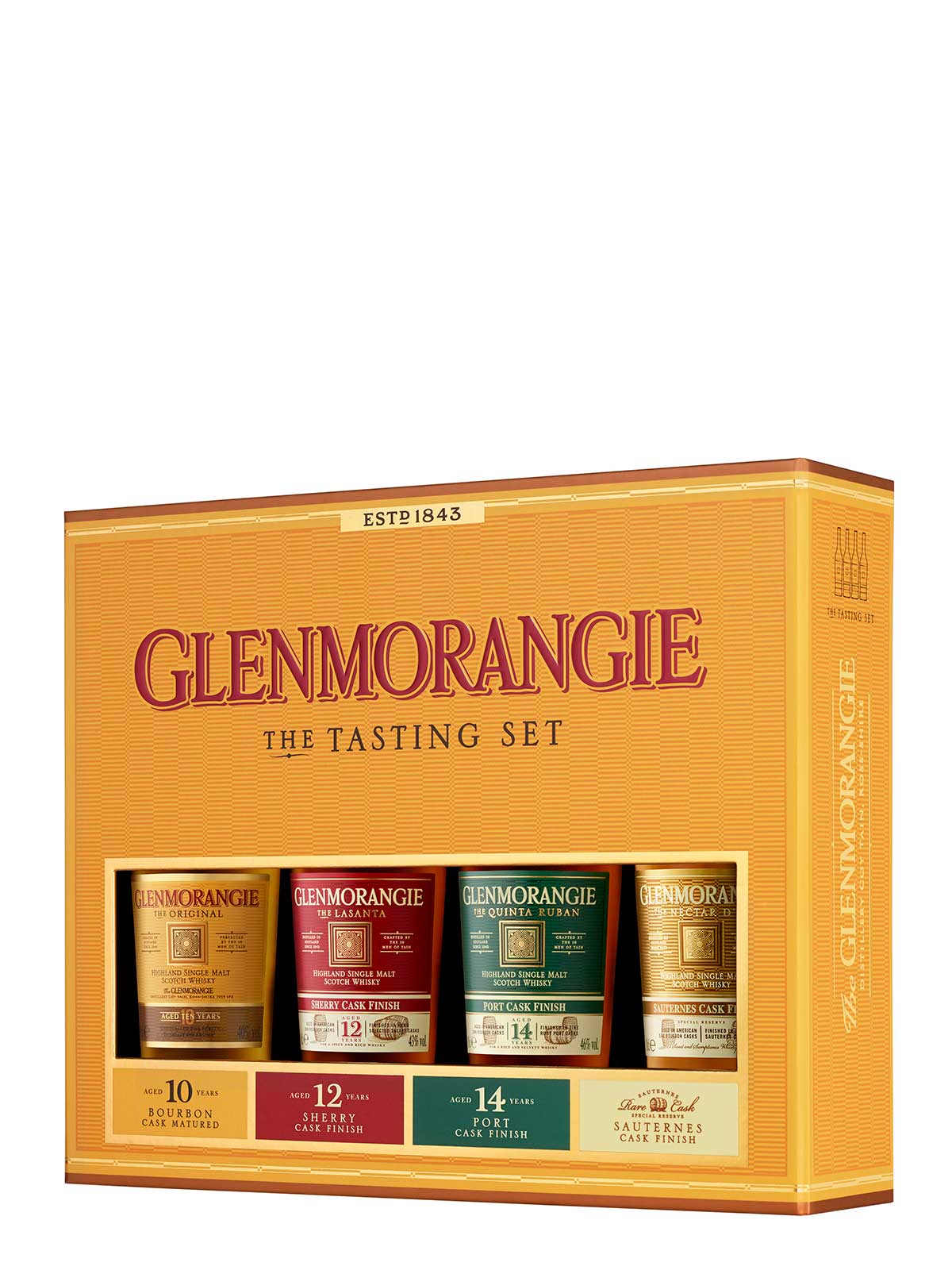 Glenmorangie TASTING SET: THE ORIGINAL, LASANTA, NECTAR D'ÒR UND QUINTA RUBAN