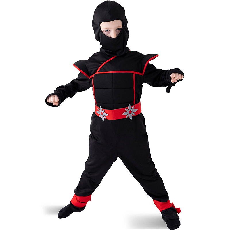 Time 2 Change Halloweendrakt 7-10 år, Ninja