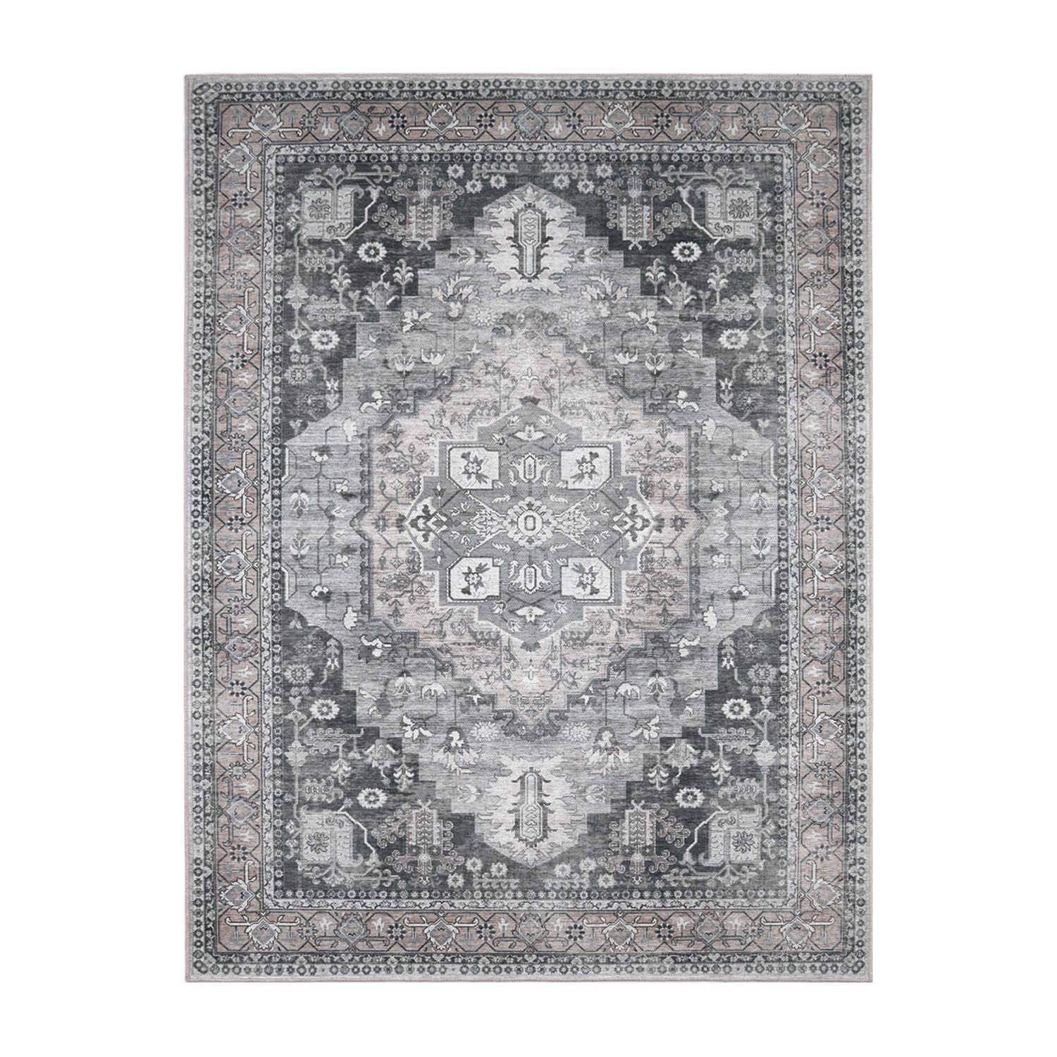 Orientteppich Wohnzimmer Teppich Esszimmer Waschbar In Waschmaschine, TT Home, rechteckig, Höhe: 8 mm