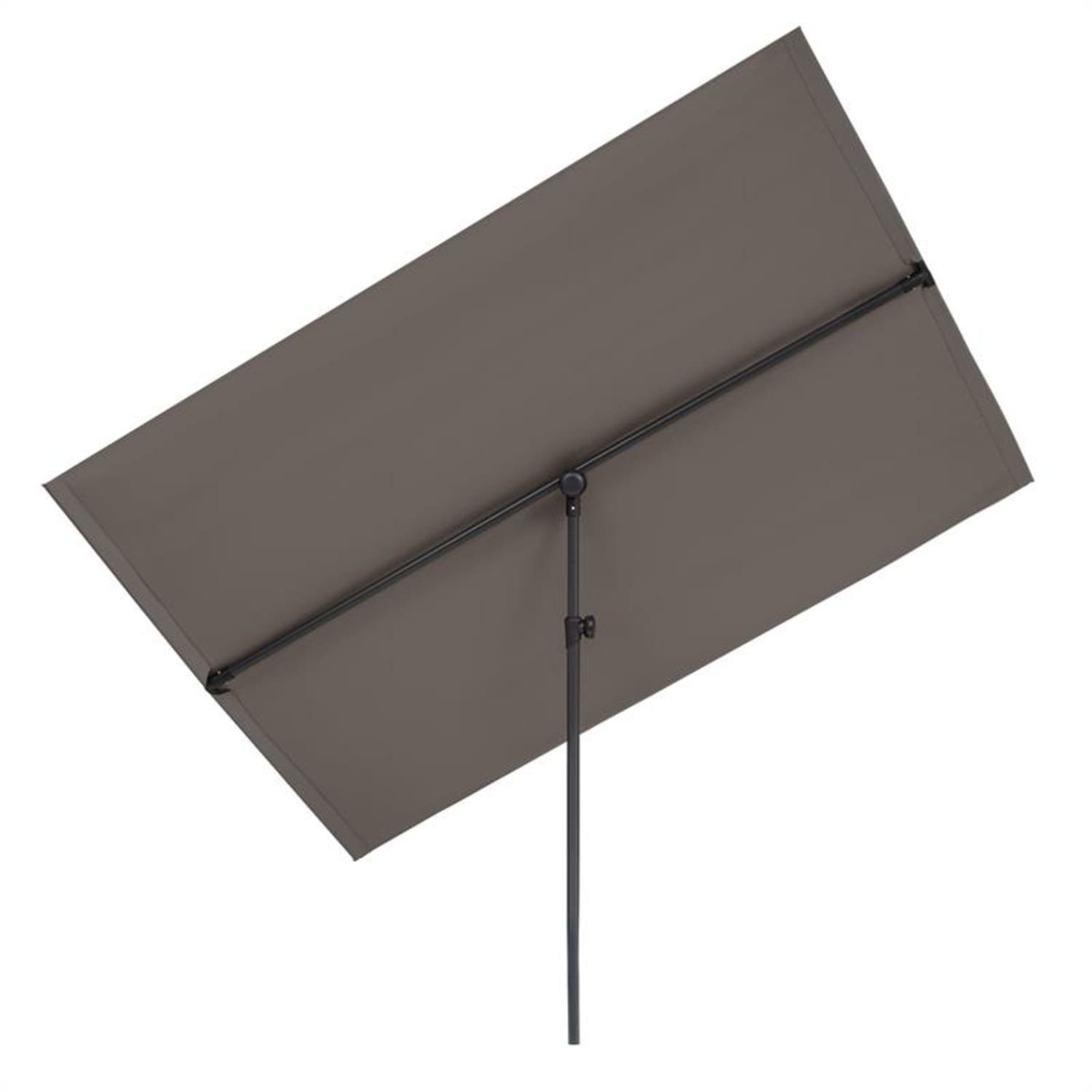 blumfeldt Sonnenschirm Flex-Shade XL Sonnenschirm 150 x 210 cm Polyester UV 50 dunkelgrau