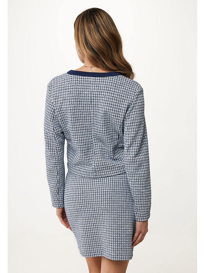 Mexx Cardigan in Dunkelblau/ Weiß günstig kaufen