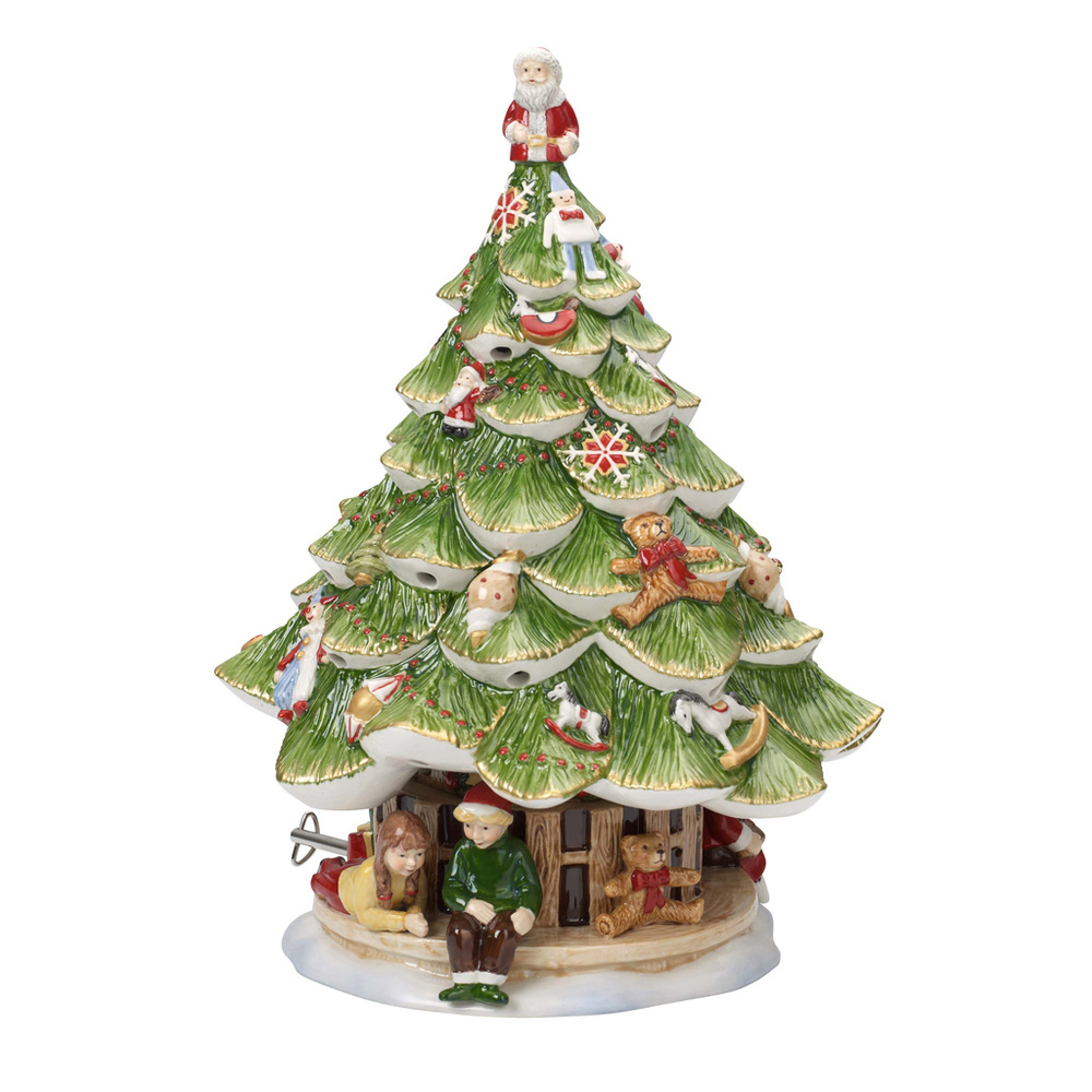 Villeroy & Boch Sapin de Noël grand avec enfants Christmas Toys Memory Décoration