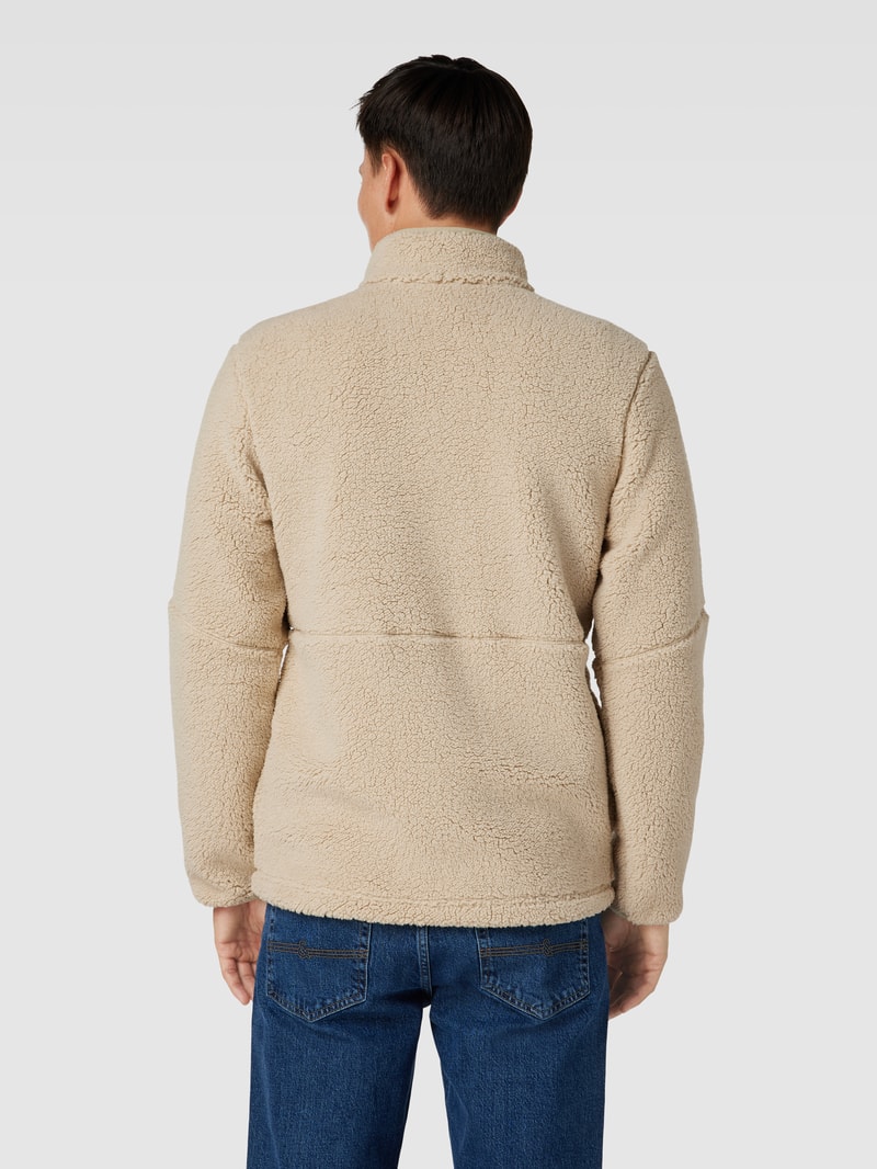 Sweatjacke mit Teddyfell Modell 'Mountain Side' in beige