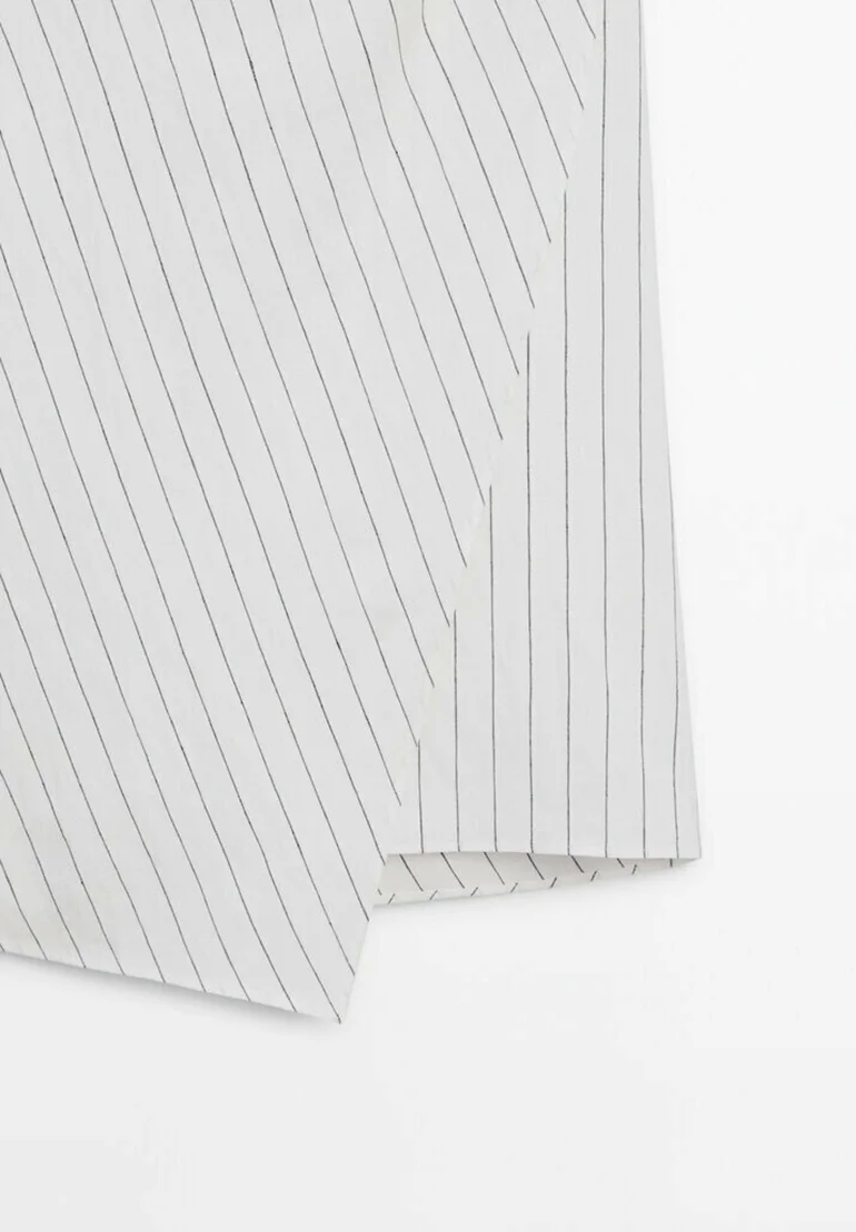 Massimo Dutti MIDI DETALLE RAYAS - Falda Cruzada
