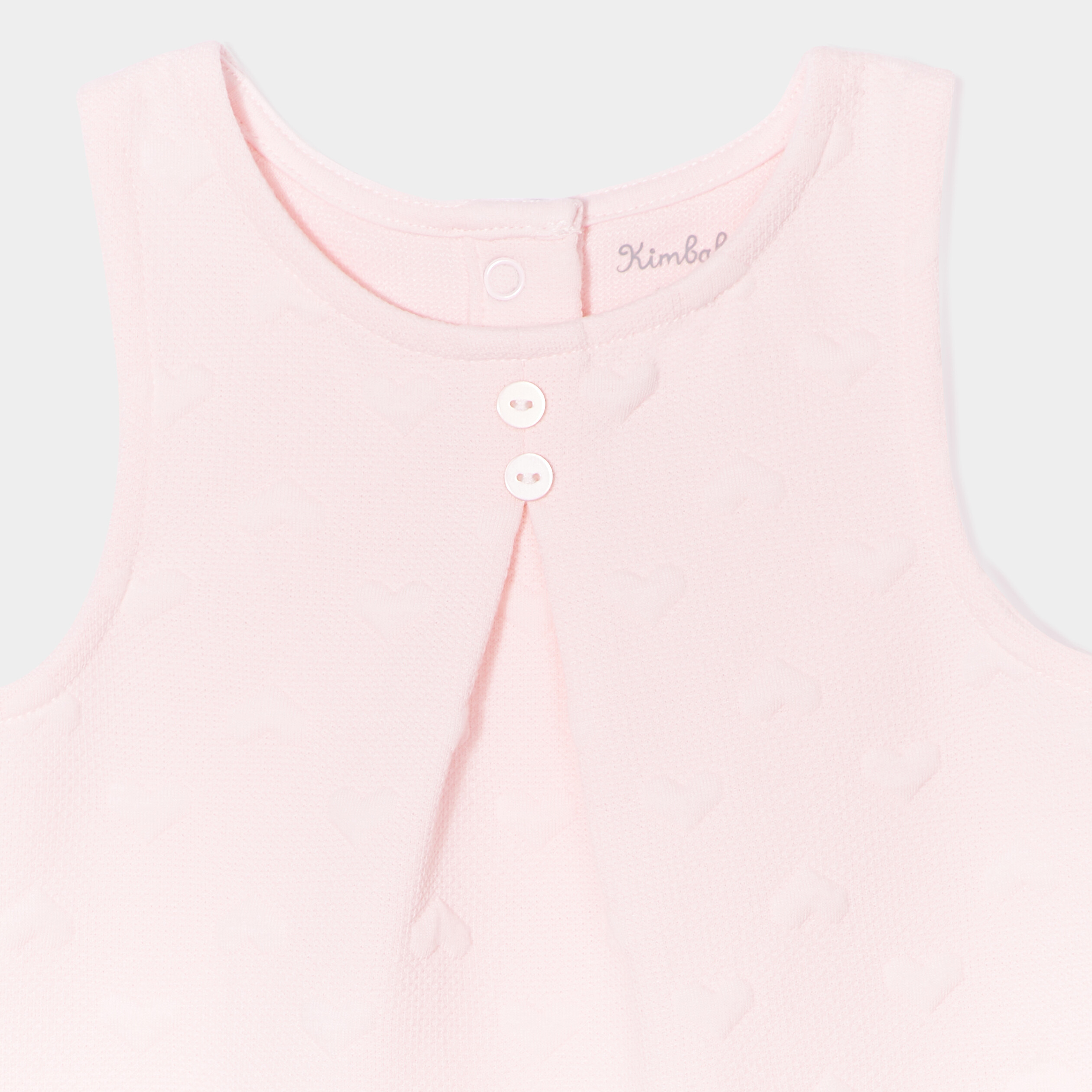 Robe trapèze sans manches rose clair bébé fille | La Halle