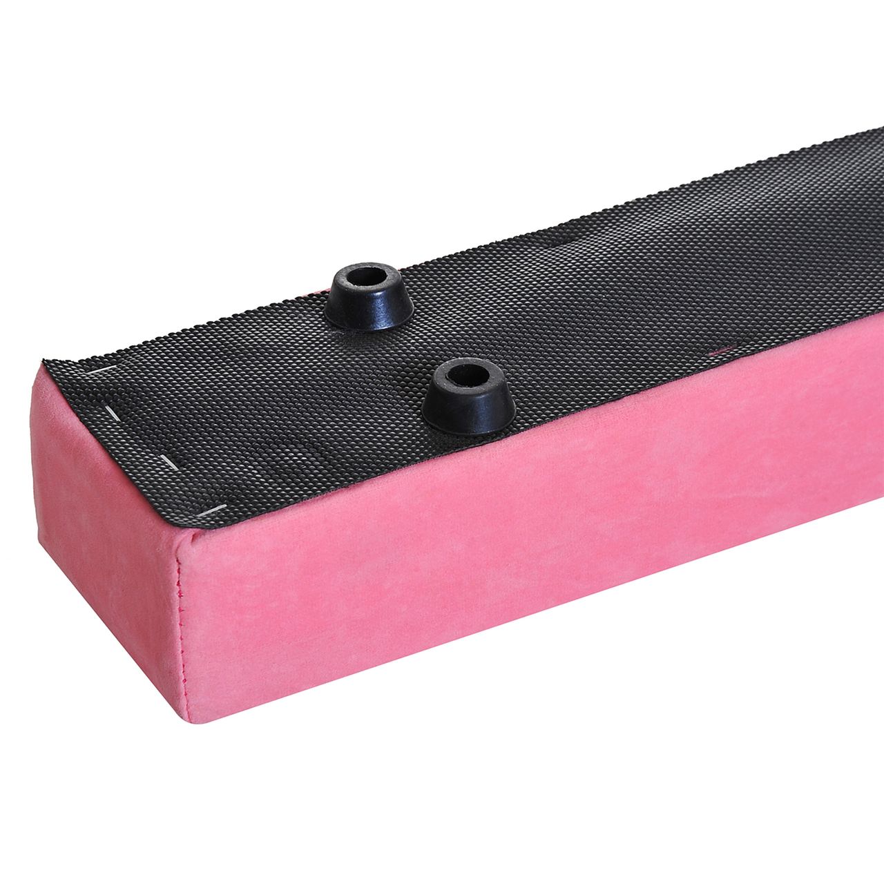 HOMCOM 210 cm Schwebebalken Turnbalken Indoor Outdoor Balance Beam Klappbarer Turnbalken Balance Balken Balancierbalken bis 120 kg Rosa