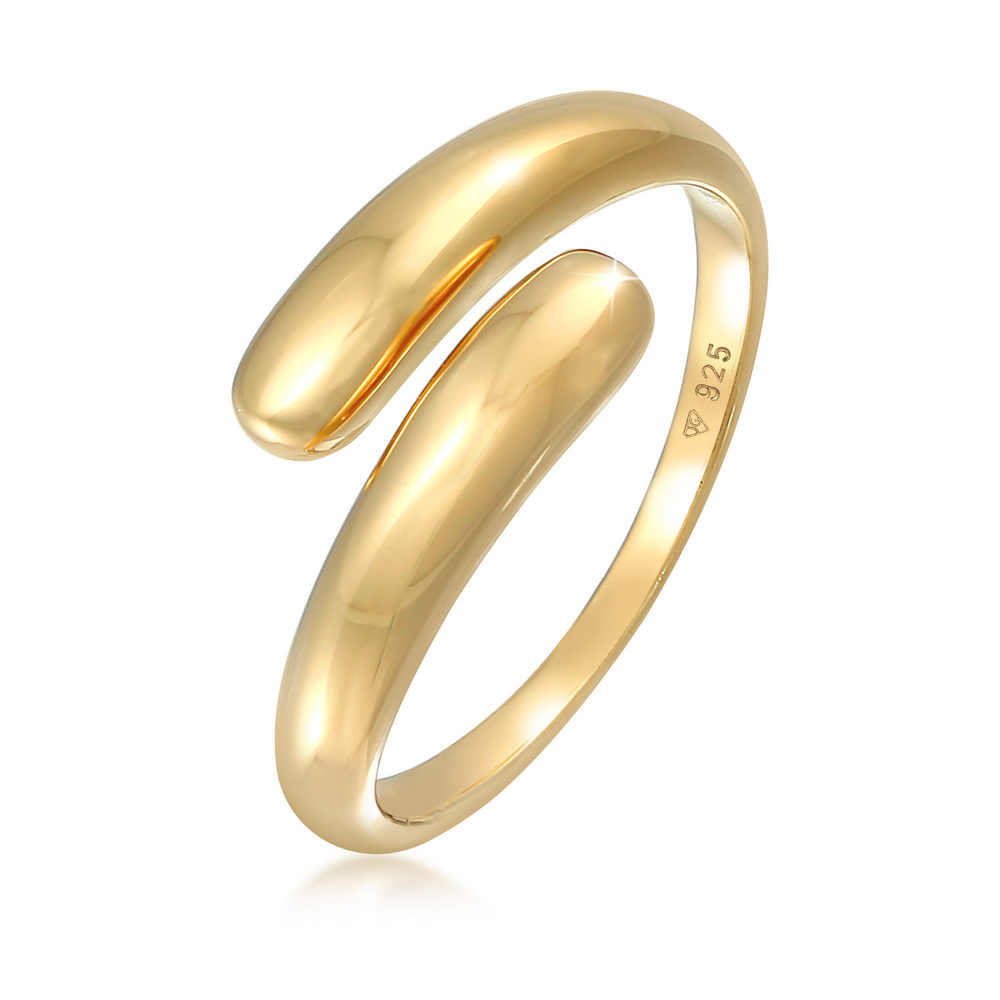 Elli Elli Bague Bague enveloppante pour femmes Délicatesse de la blogueuse tendance ba Bague