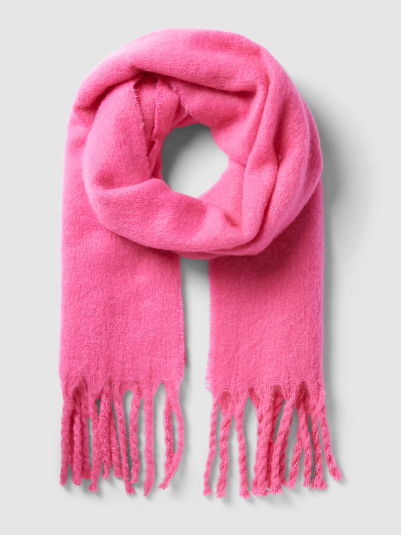 Schal mit Fransen Modell 'NIKITA' in pink