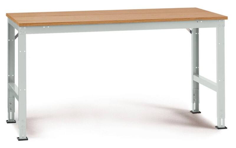 Manuflex Arbeitstisch Stationär Universal Standard Multiplex, Stahl Lichtgrau 1.750 x 1.000 mm