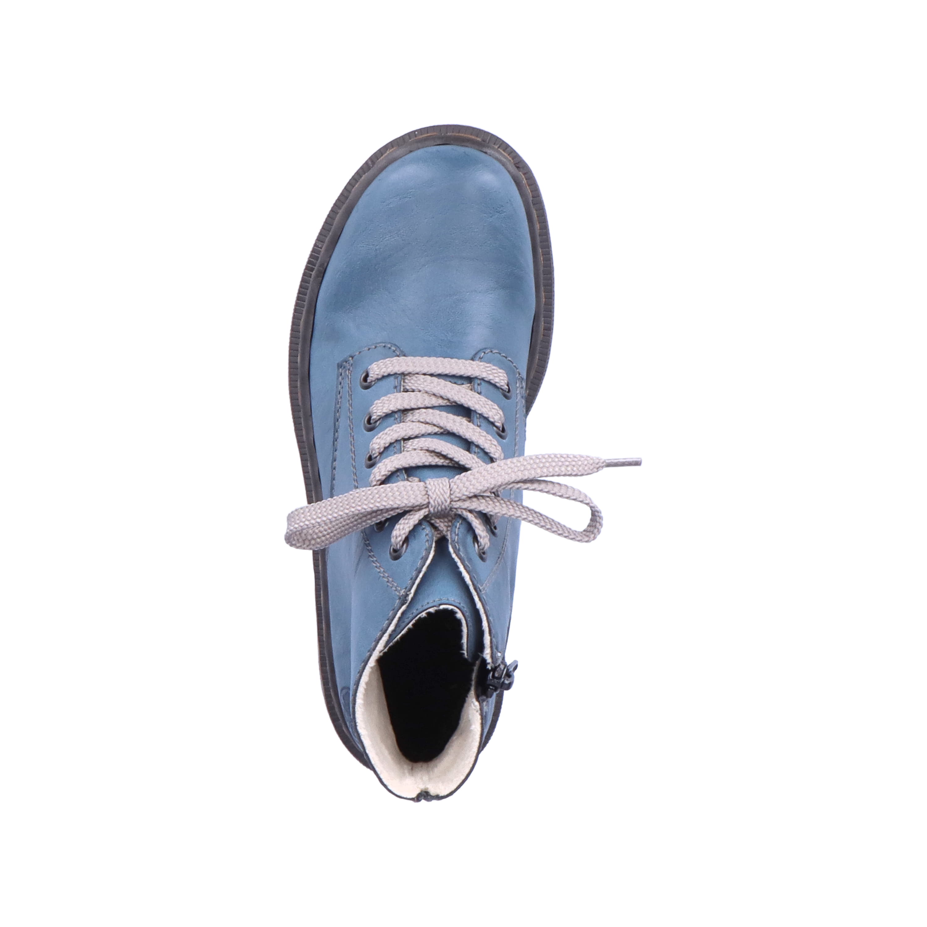 Rieker Damen Schnürstiefel himmelblau