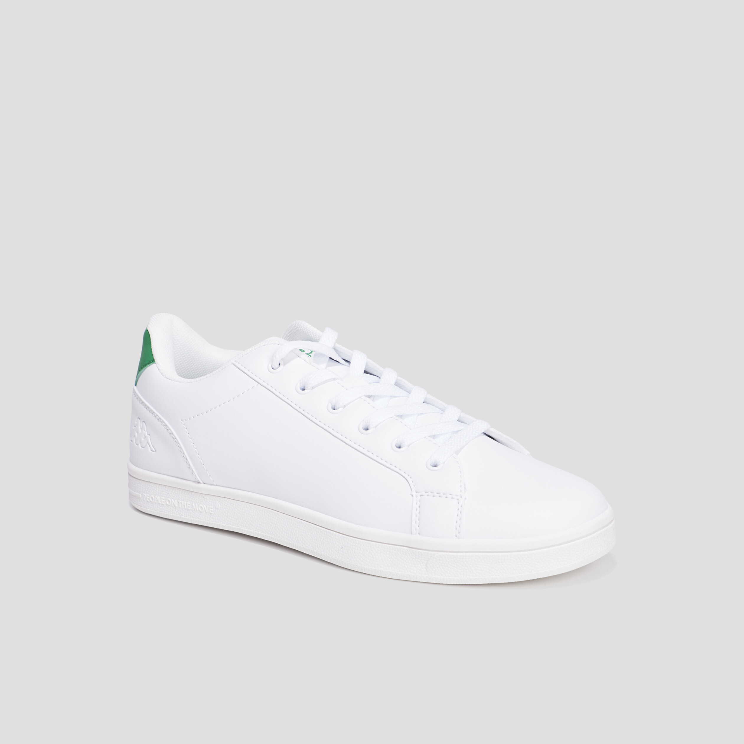 Tennis basses à lacets Kappa Galter blanc homme | La Halle