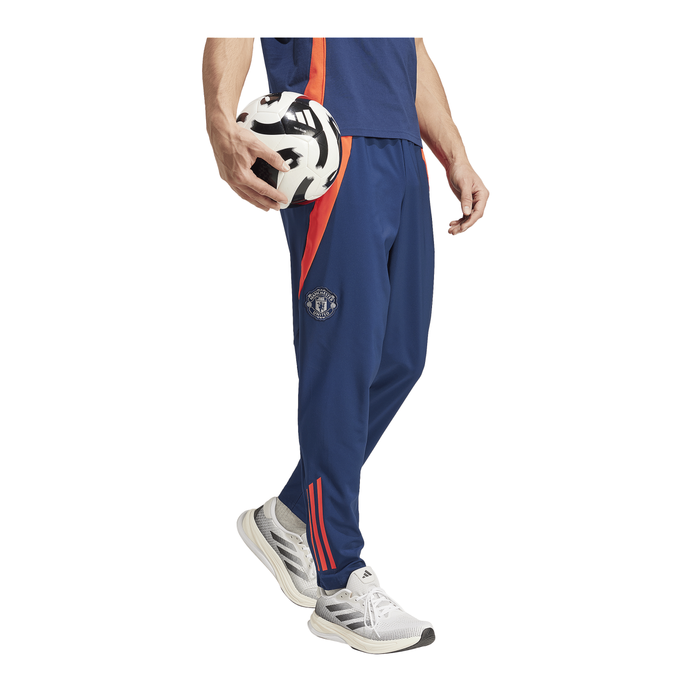 adidas Manchester United Prematch Hose 2024/2025 Blau
