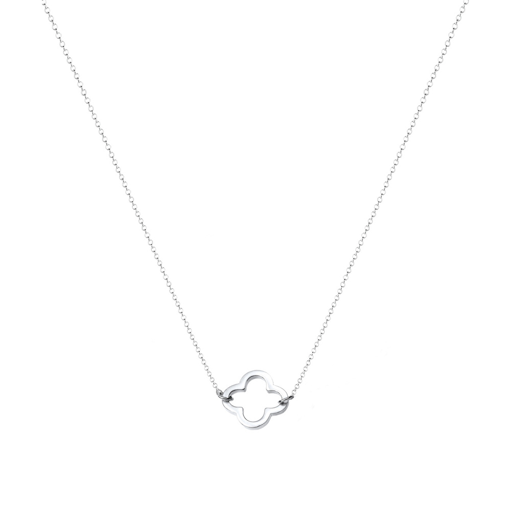 Elli Elli Collier Femmes Trèfle Filigrane Porte-bonheur en Argent Sterling 925 Bijoux