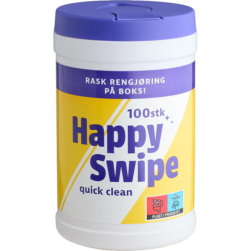 Effekt Engangsklut 100stk universal, Happy swipe