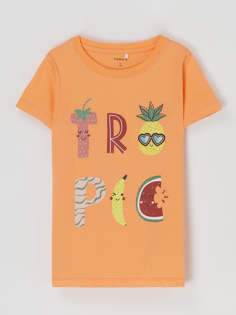 T-Shirt aus Bio-Baumwolle Modell 'Jakobe' in orange