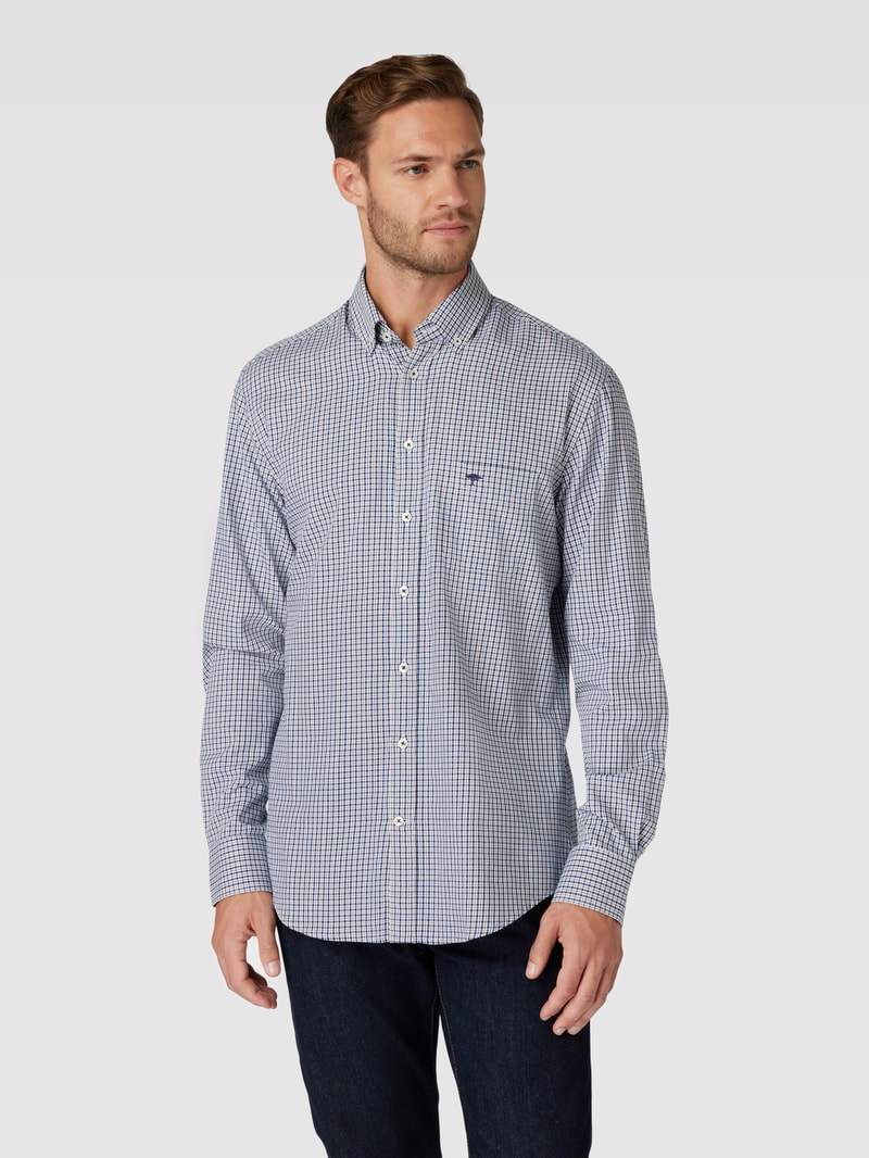 Regular Fit Freizeithemd mit Button-Down-Kragen in lindgrün