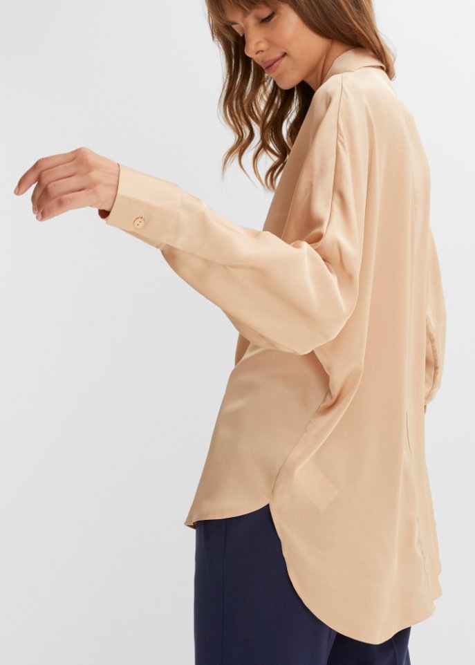 Satin-Bluse