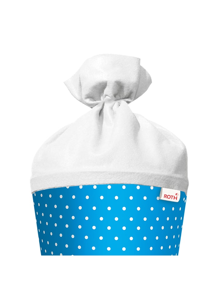 ROTH Bastel-Schultüte groß pazifikblau weiße Punkte 70 cm in Hellblau günstig kaufen onesize