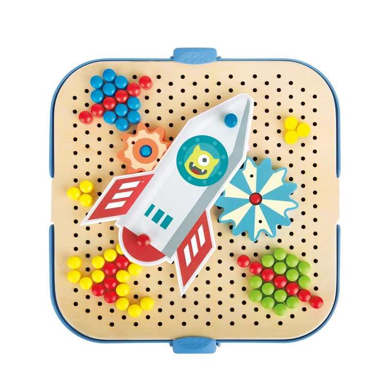 Jeu de mosaïques et d'engrenages animés 2 en 1 Hape