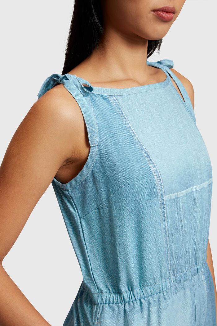 Denim Not Denim Playsuit mit Print