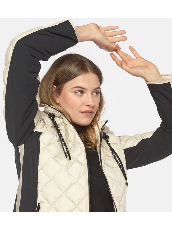 Fuchs Schmitt Steppjacke in Creme/ Schwarz günstig kaufen
