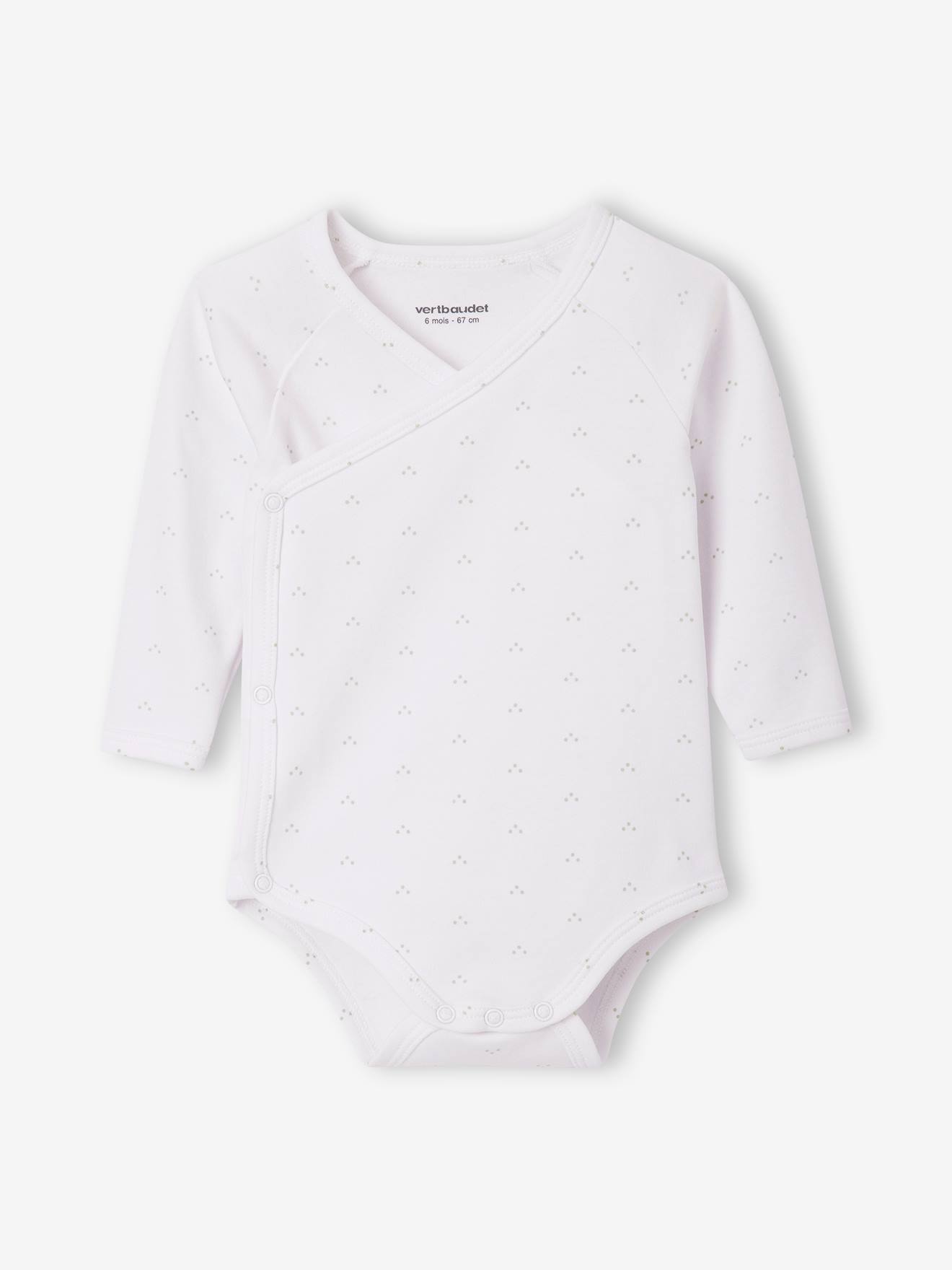Vertbaudet 5er-Pack Baby Wickelbodys, lange Ärmel Oeko-Tex - aqua