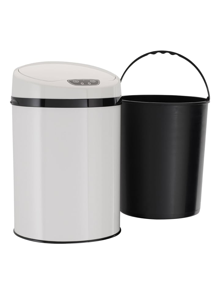 Echtwerk Edelstahl Badabfalleimer mit Sensor 9 l in Weiß günstig kaufen onesize