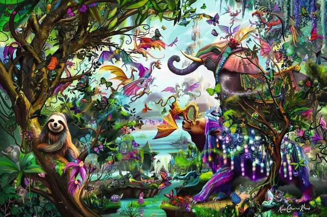 Puzzle 4000 Teile - Die Drachen der Tropen