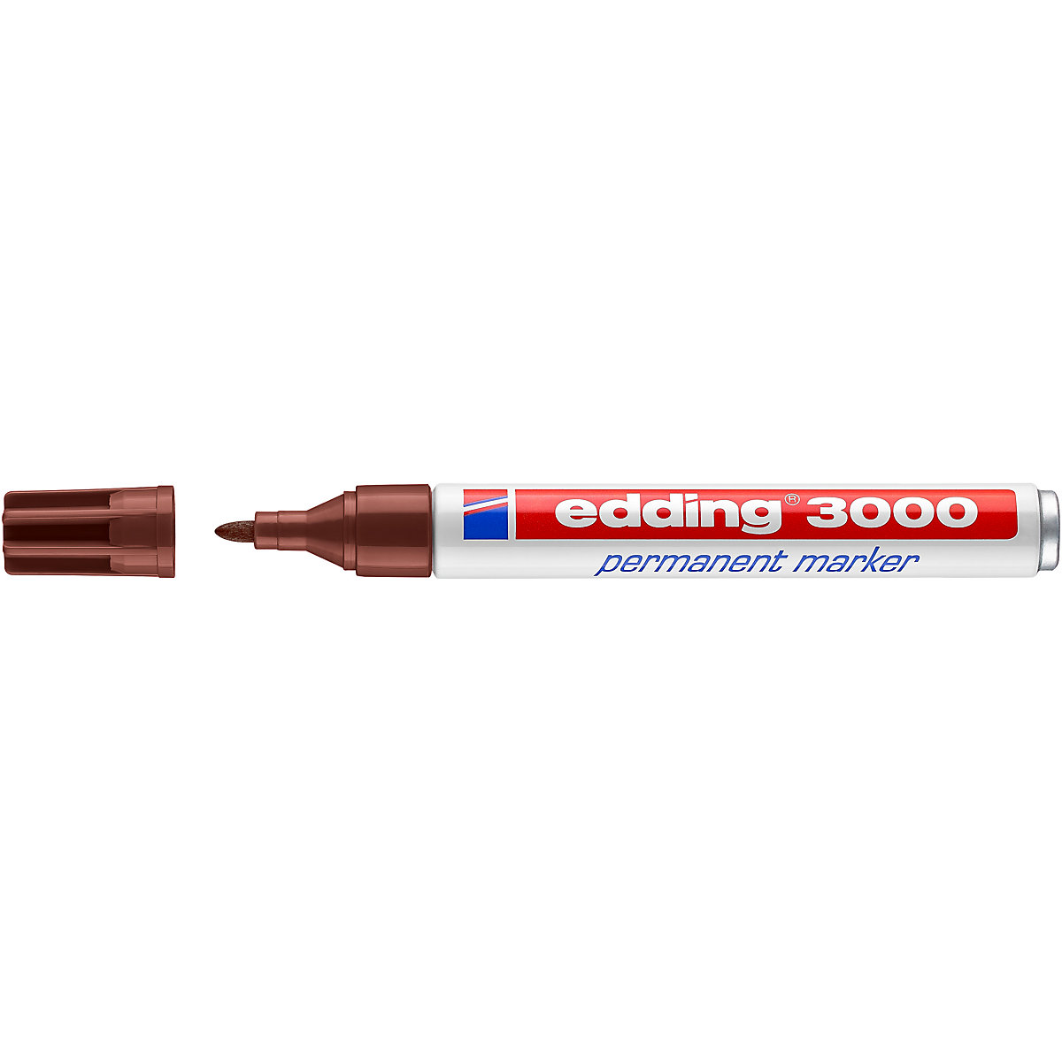 Permanentmarker 3000 braun, Strichstärke: ca. 1,5–3 mm, Ausführung: Einzelstift