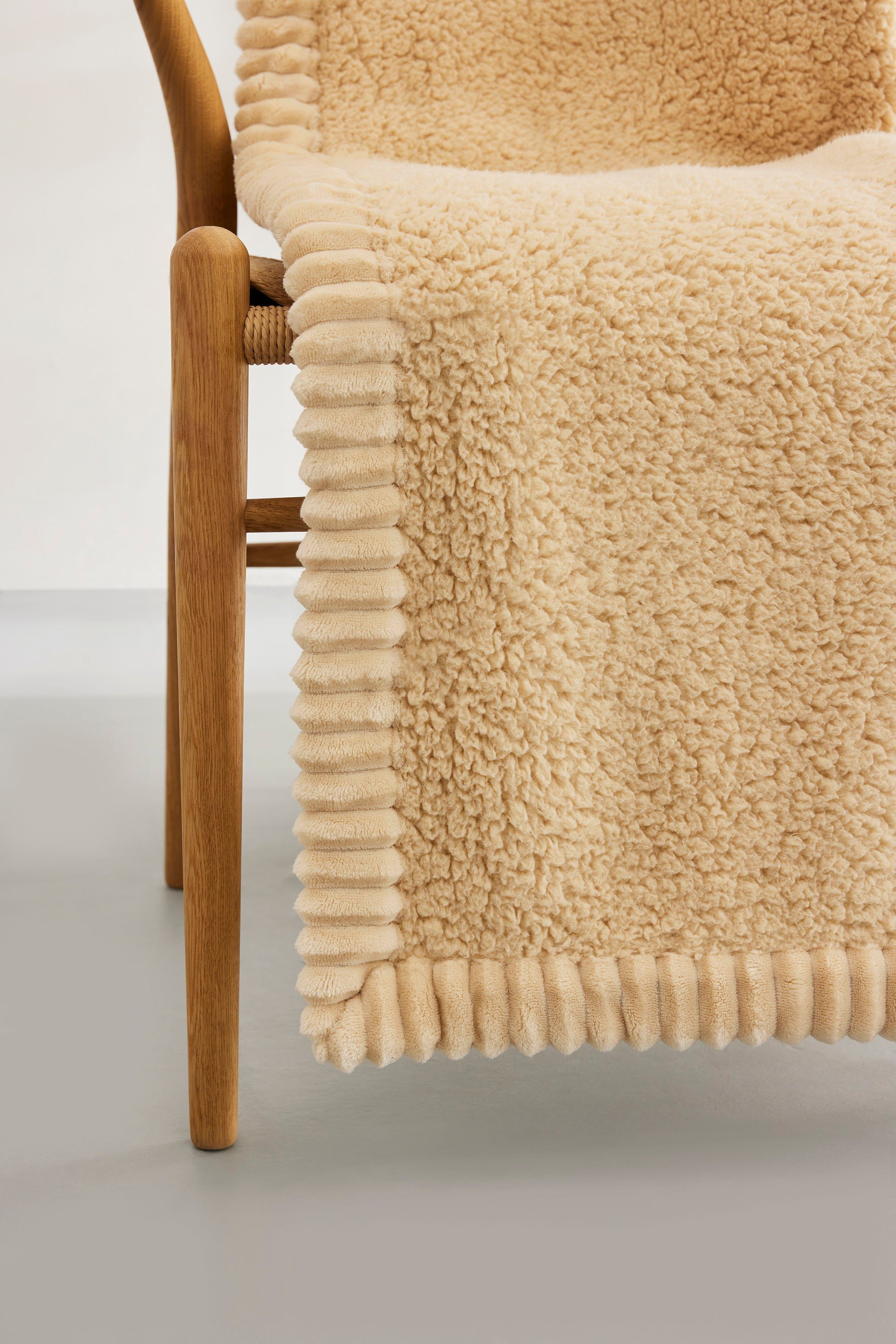 Wohndecke Teddyfell-Decke s.Oliver, s.Oliver, in Teddyfell-Optik