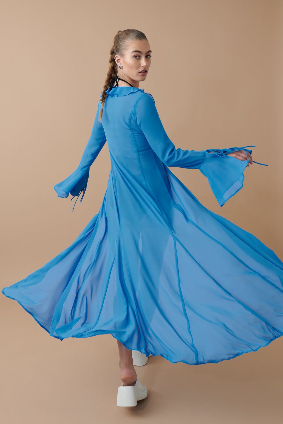 Chiffon maxi caftan