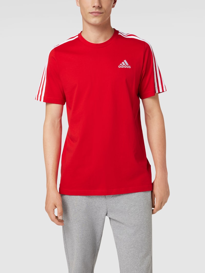 T-Shirt mit labeltypischen Streifen Modell 'SCARLE ECARLA' in rot