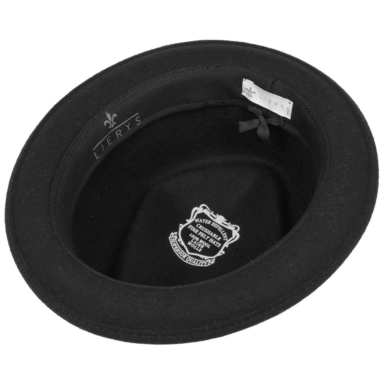 Lierys Fedora (1-St) Fedora mit Ripsband, Made in Italy