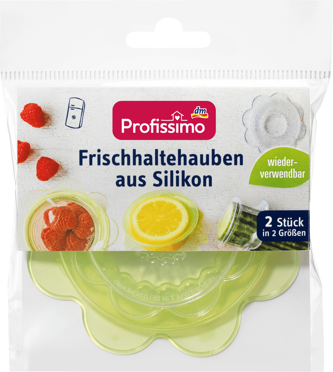 Frischhaltehauben aus Silikon, 2 St