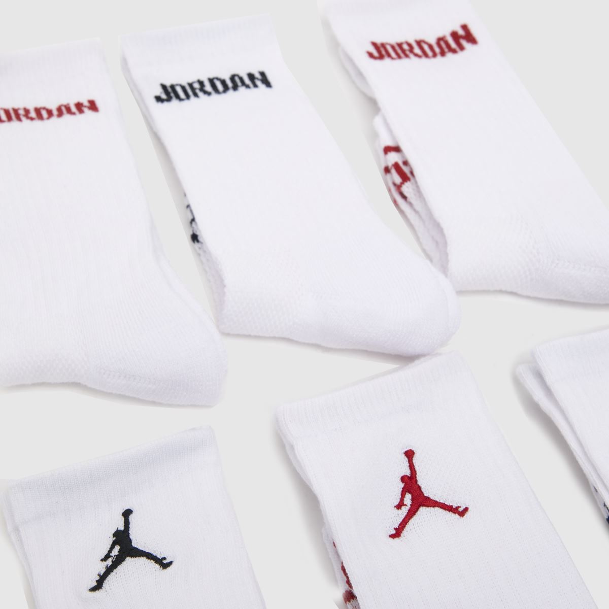 Nike Jordan vita legend-strumpor för barn, 6-pack
