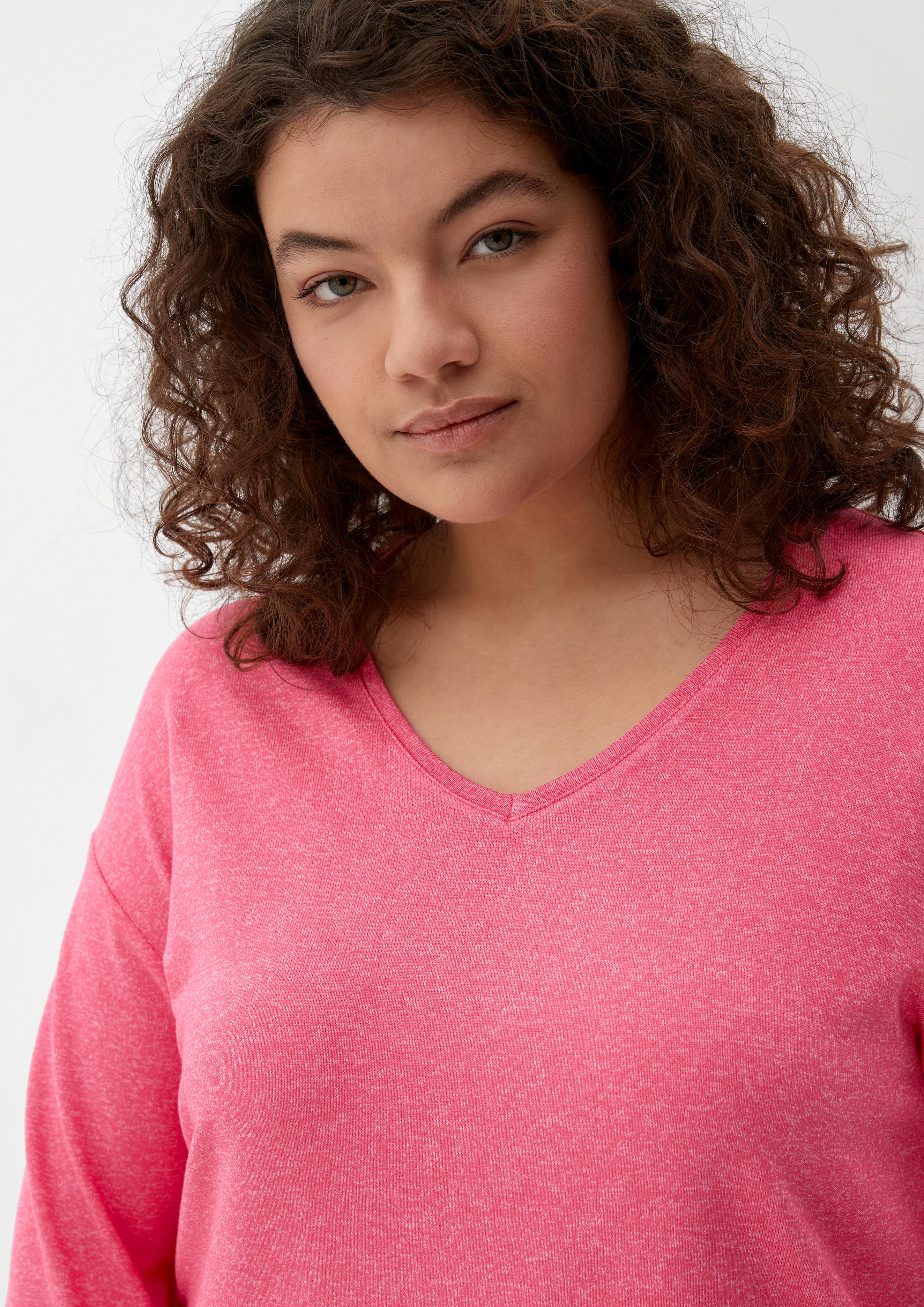T-Shirt mit V-Ausschnitt  2126102-45W0