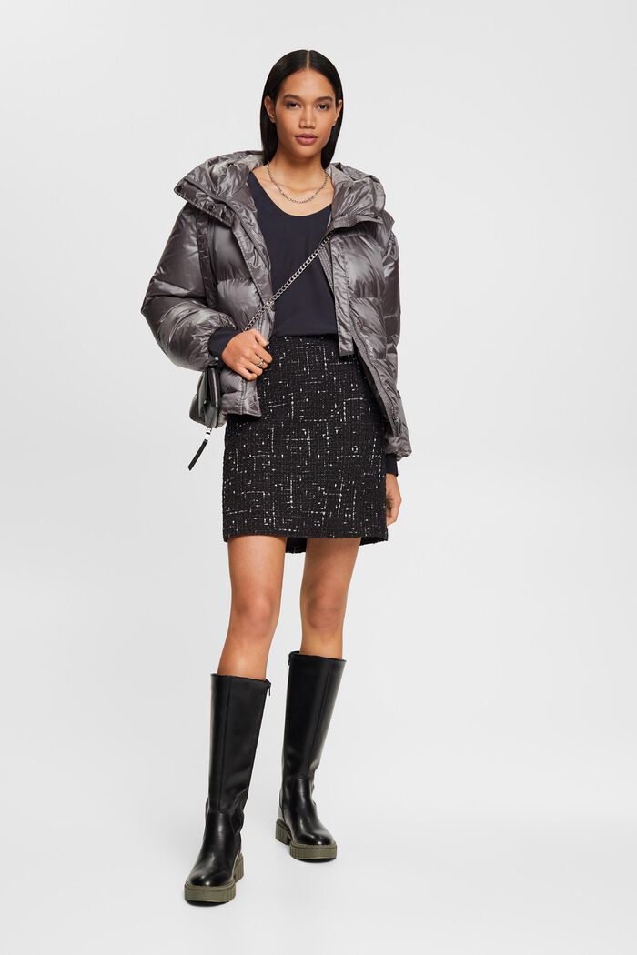 Bluse mit U-Boot-Ausschnitt