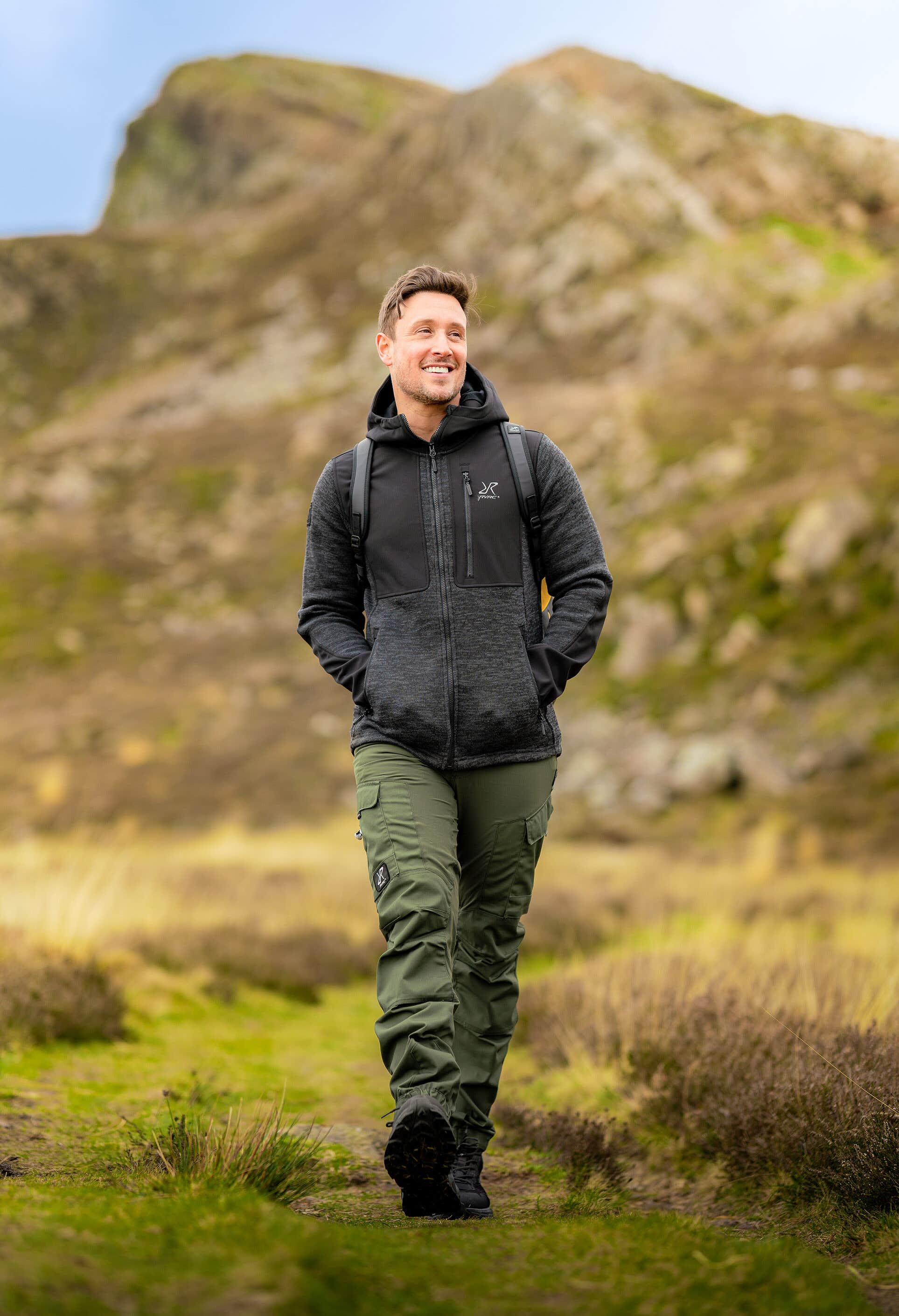 Wander Pro Wool Hoodie Homme Anthracite