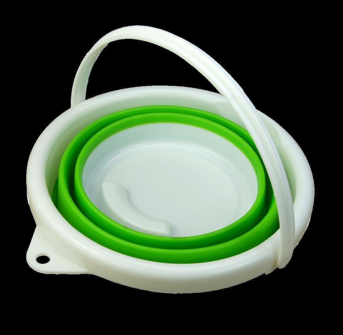 BAYLI Mülleimer Faltbarer Eimer 5l, Wassereimer Faltbar für Angler, 25 cm x 20 cm