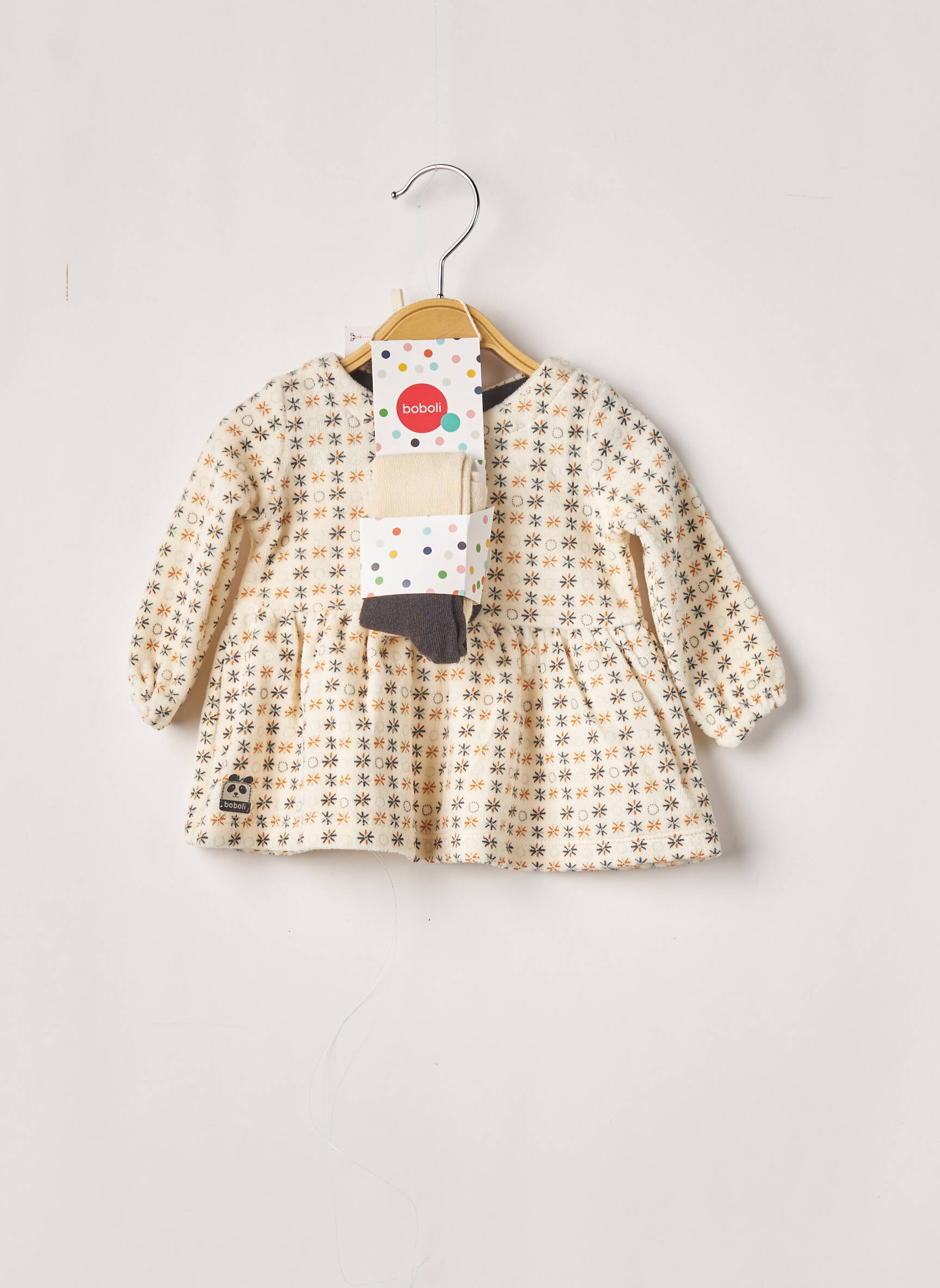 Boboli Robes Mi Longues Fille couleur beige