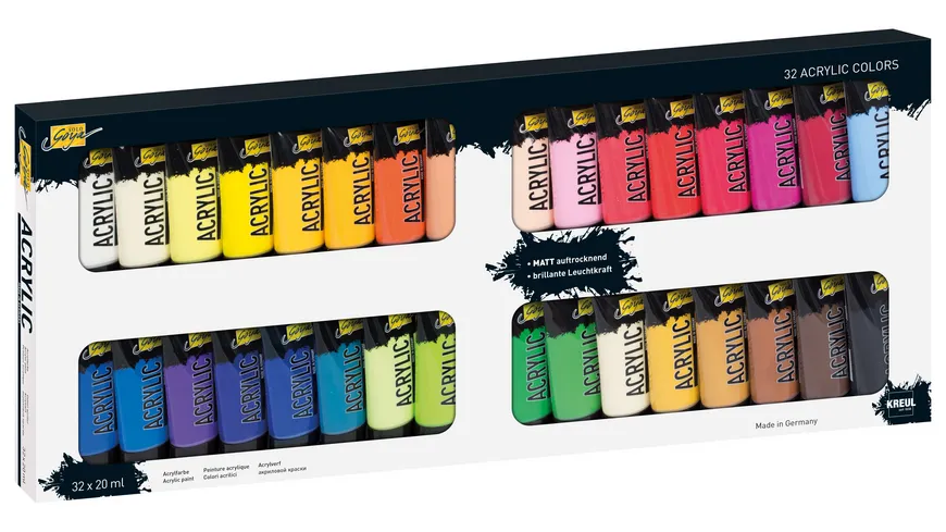 KREUL Solo Goya Acrylic Tuben 32er-Set 640 ml sortiert