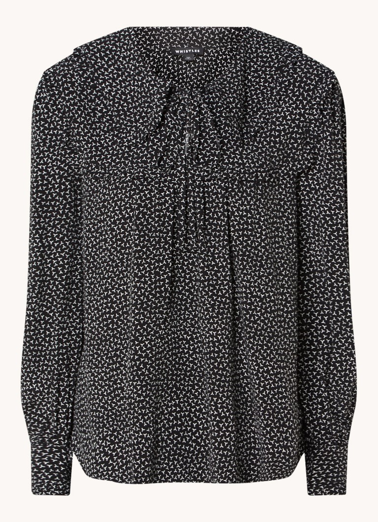 Whistles  Saskia tuniek met volantkraag met print