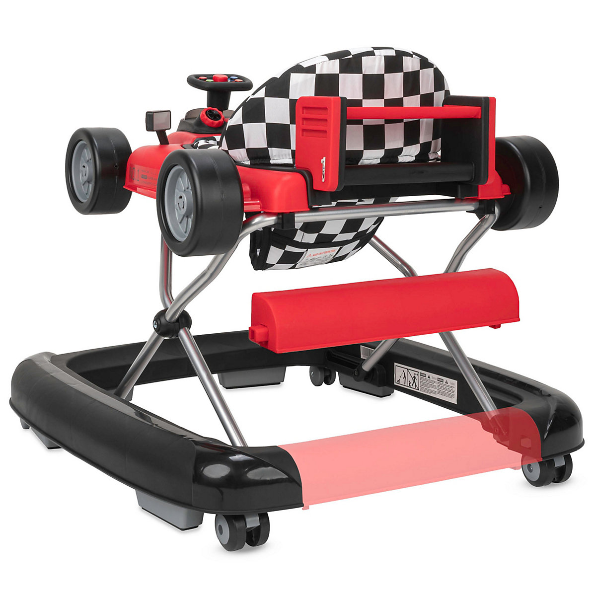 Lauflernhilfe Lauflernwagen Gehfrei mit Sound 2 in1  LITTLE SPEEDSTER 70 x 62 x 40 cm