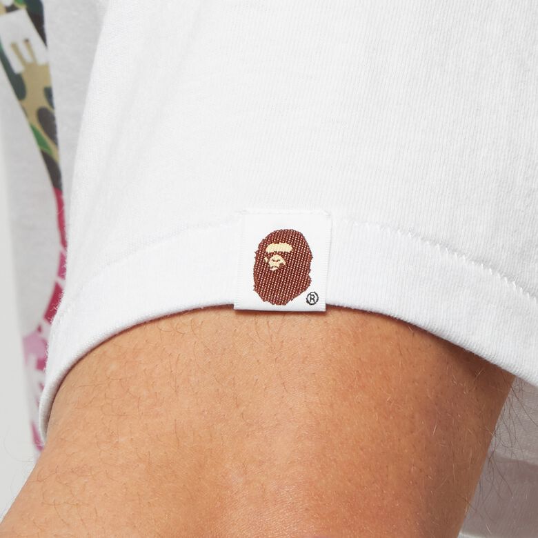 A Bathing Ape Abc Camo Crazy Busy Works Tee white