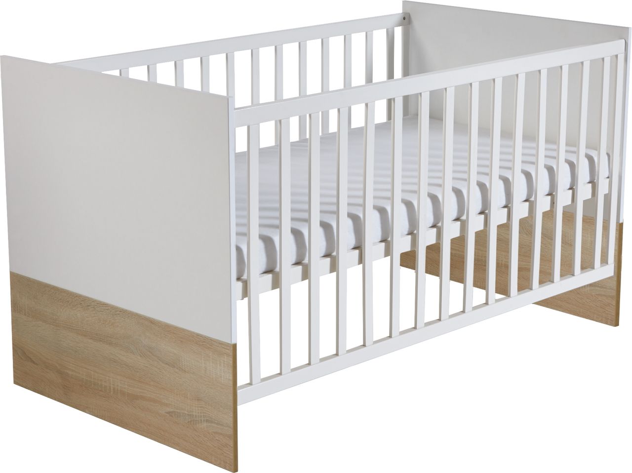 Roba SET „Gabriella“, inkl. Bett 70 x 140 cm, Wickelkommode breit mit Aufsatz & Schrank 3-türig