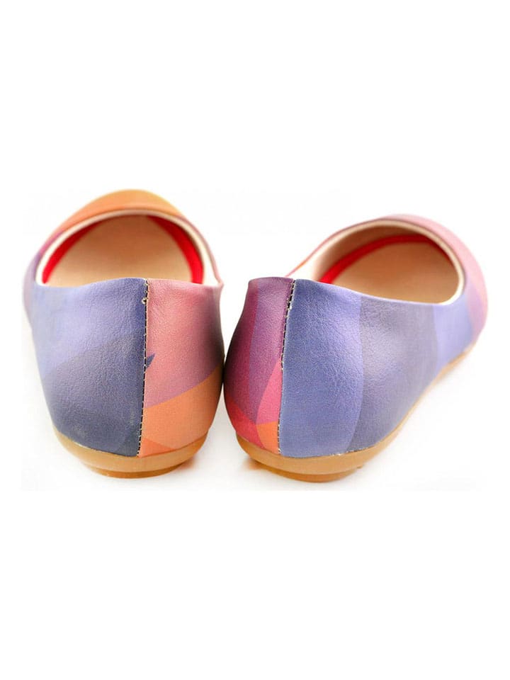 Goby Leder-Ballerinas in Bunt günstig kaufen