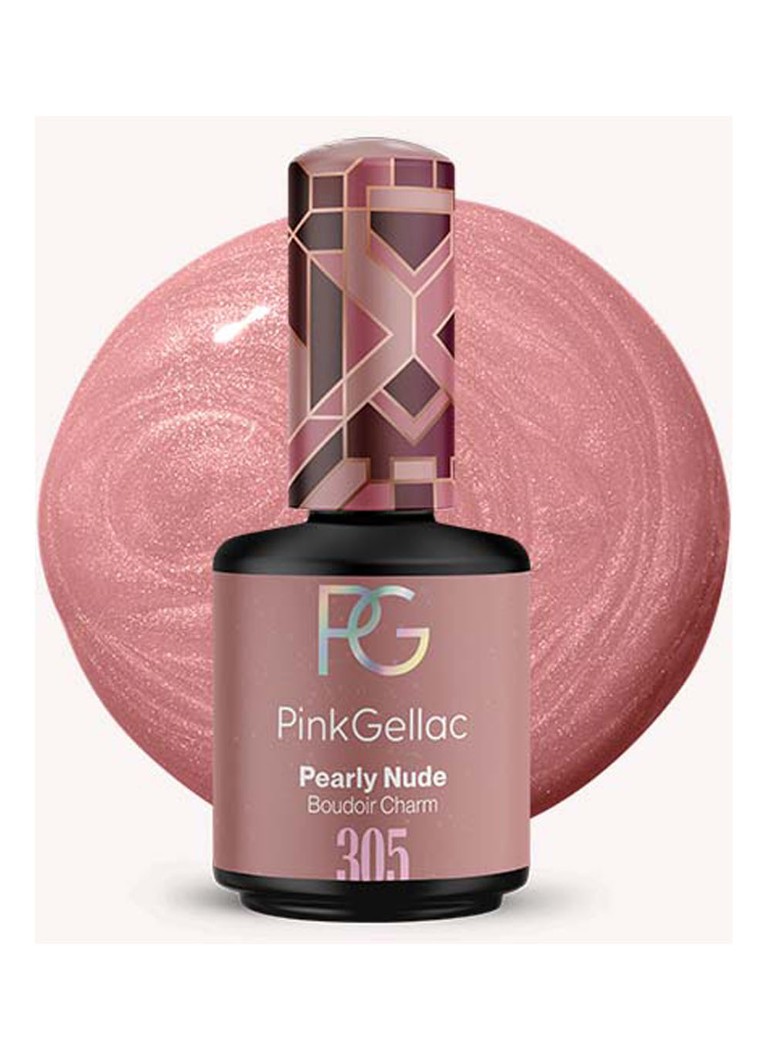Pink Gellac 305 Pearly Nude - gelinis nagų lakas