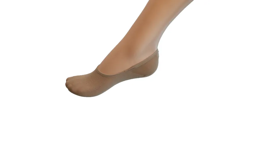 Steps Damen Füßlinge mit Baumwolle beige